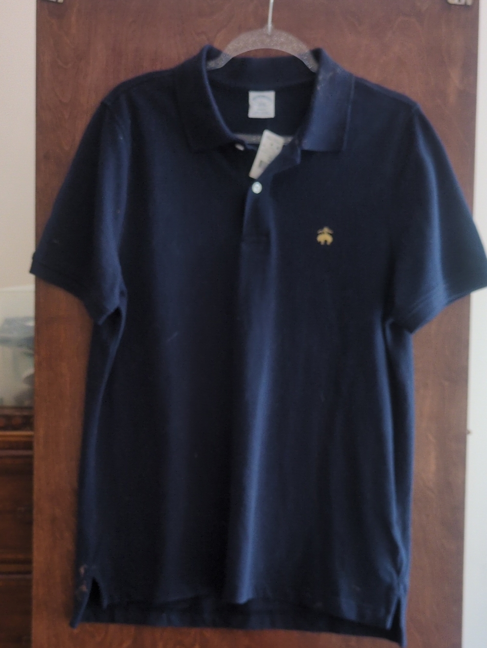 Men's Navy Polo Shirt with Signature Crest